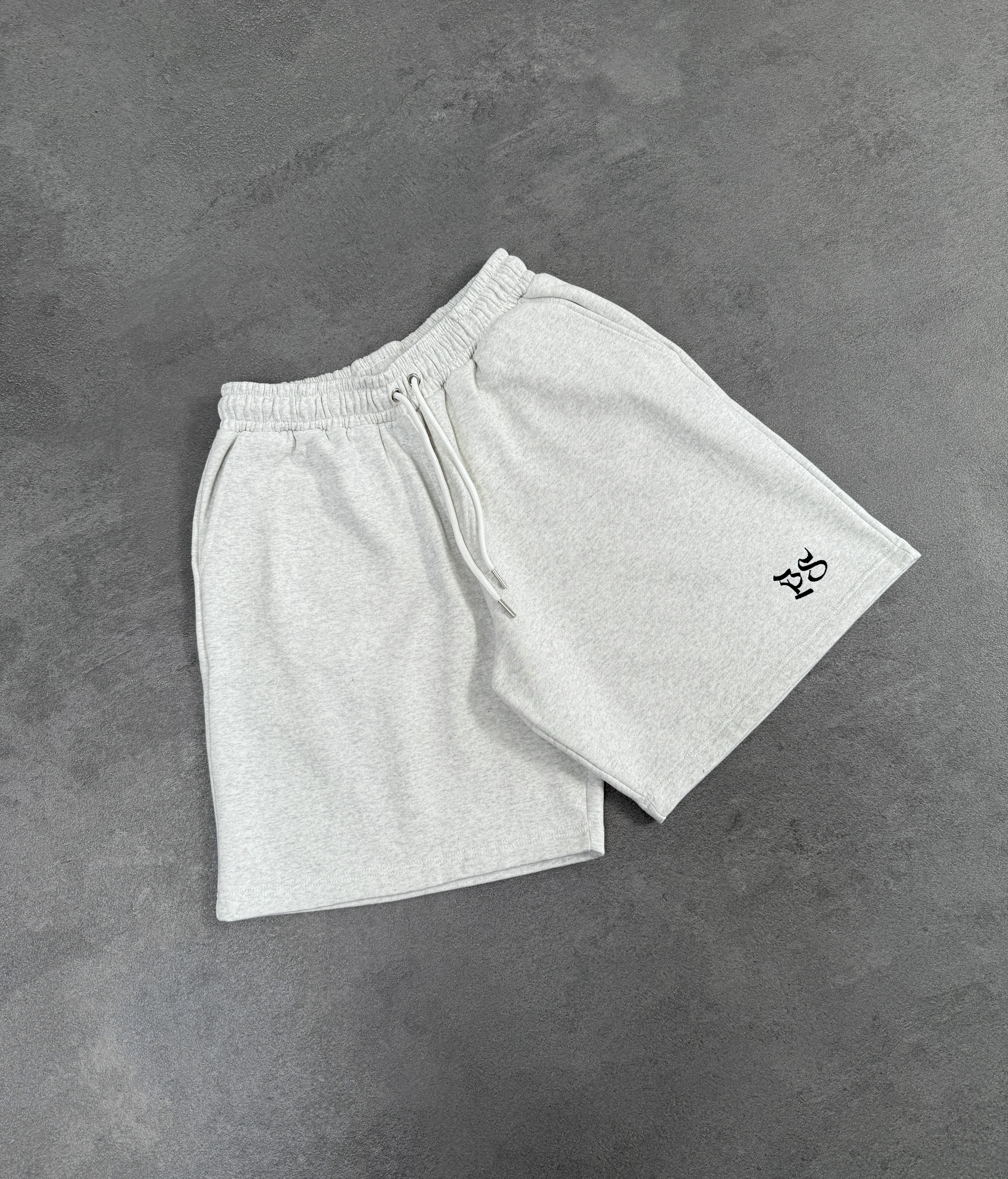 LIGHT GRAY SWEATS SHORTS - Image 5
