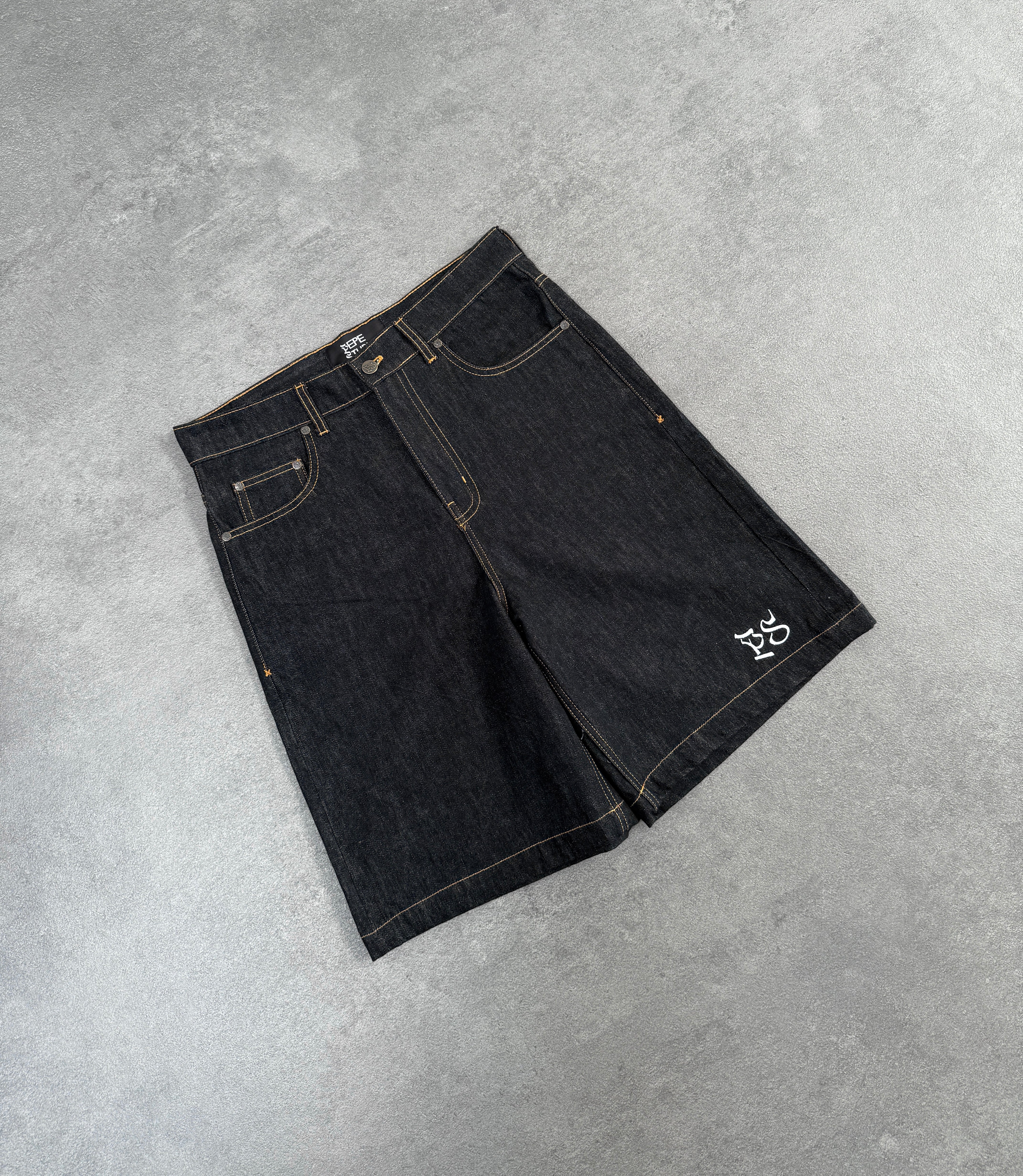 DARK RAW SELVEDGE SHORTS - Image 5